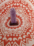 Amethyst Geodes on Wooden Stand