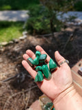 Grade AAA Malachite from Zaire. 1-2 inches. Polished 