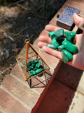 Grade AAA Malachite from Zaire. 1-2 inches. Polished 
