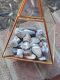 Small 1-2 inch wide Polished Grade AA Pink Lace Agates from Botswana.