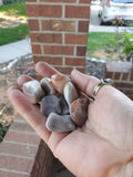 Small 1-2 inch wide Polished Grade AA Pink Lace Agates from Botswana.