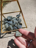 small hand polished labradorites from Madagascar