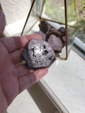 Rough Ruby Hexagon Stone from India. 1-2 inches wide 