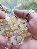 polished citrine chips