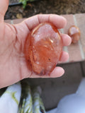 Fire Quartz Palm Stones