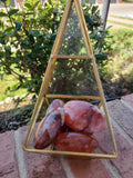 Fire Quartz Palm Stones