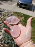amazingly clear jelly rose quatz spheres from Madagascar