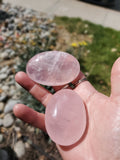 amazingly clear jelly rose quatz spheres from Madagascar