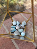 Polished Larimar from the Dominican Republic