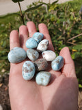 Polished Larimar from the Dominican Republic