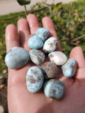 Polished Larimar from the Dominican Republic