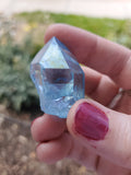 Aqua Aura Quartz Point