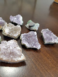 1 3-4 inch Clear Quartz or Amethyst Cluster mounted on magnet.