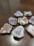 1 3-4 inch Clear Quartz or Amethyst Cluster mounted on magnet.