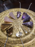 These pendulums are all Grade A polished and cut stones.