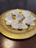 1 3-4 inch Clear Quartz or Amethyst Cluster mounted on magnet.