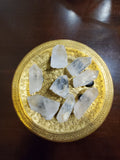 1 3-4 inch Clear Quartz or Amethyst Cluster mounted on magnet.