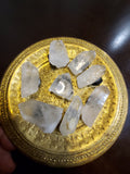 1 3-4 inch Clear Quartz or Amethyst Cluster mounted on magnet.