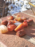  Polished Grade A Carnelian stones from Madagascar.