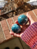 Blue Apatite Spheres