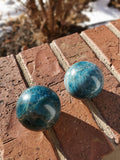 Blue Apatite Spheres