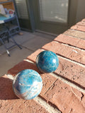 Blue Apatite Spheres