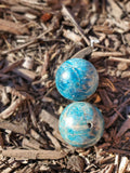 Blue Apatite Spheres