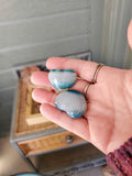 Blue Agate Hearts