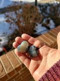 Blue Agate Hearts