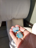 Blue Agate Hearts