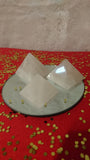 2-3 inch rose quartz pyramids from Brazil.