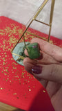Hand-polished Ruby on Fuchsite stones from India. 1-2 inch wide each.