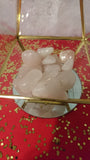 Polished rose quartz from Utah, 1-2 inches