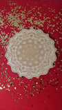 Birchwood engraved with sacred geometry. 6-inch diameter.