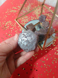 Rough Ruby Hexagon Stone from India. 1-2 inches wide 